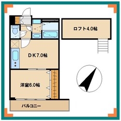 大竹ハイツ２の物件間取画像